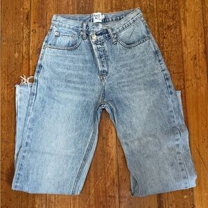 Princess Polly Light Blue Denim Jeans